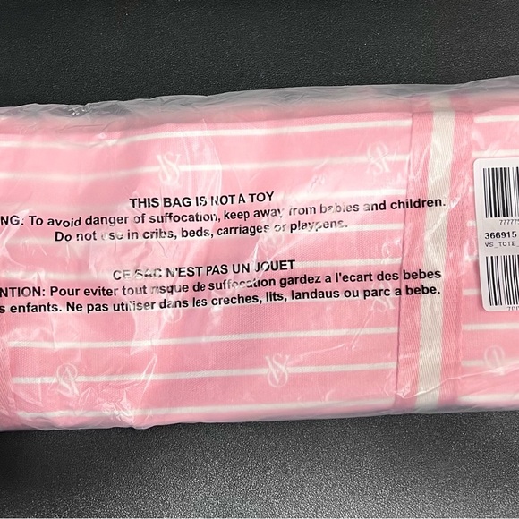 Victoria’s Secret Stripe Pink Tote - Picture 6 of 7